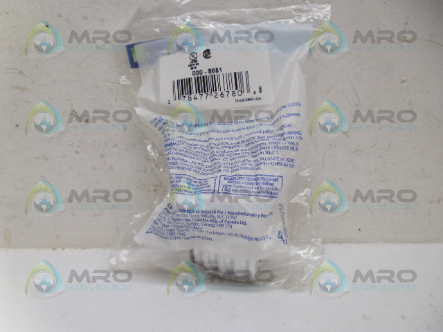 LEVITON 000-8681 SOCKET ADAPTER *NEW IN FACTORY BAG*