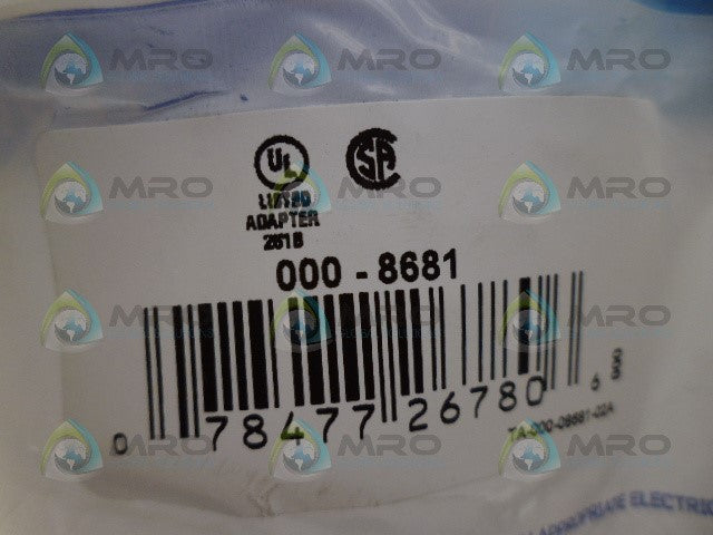 LEVITON 000-8681 SOCKET ADAPTER *NEW IN FACTORY BAG*