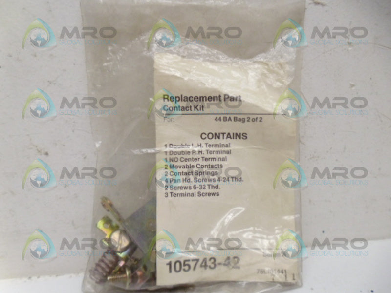 INDUSTRIAL MRO 75L101441 105743-42 CONTACT KIT *NEW IN FACTORY BAG*
