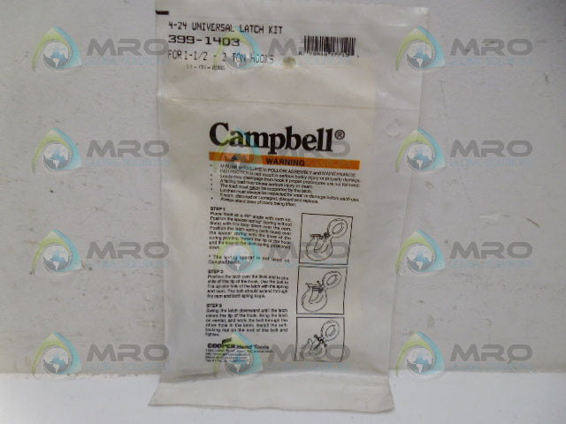CAMPBELL 399-1403 UNIVERSAL LATCH KIT *NEW IN FACTORY BAG*