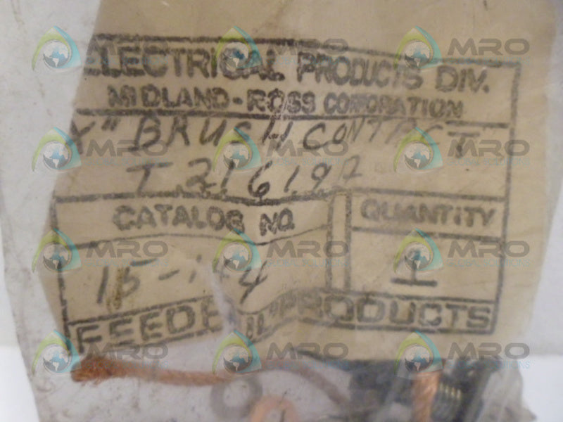 FEEDRAIL 15-144 BRUSH CONTACT *NEW IN FACTORY BAG*