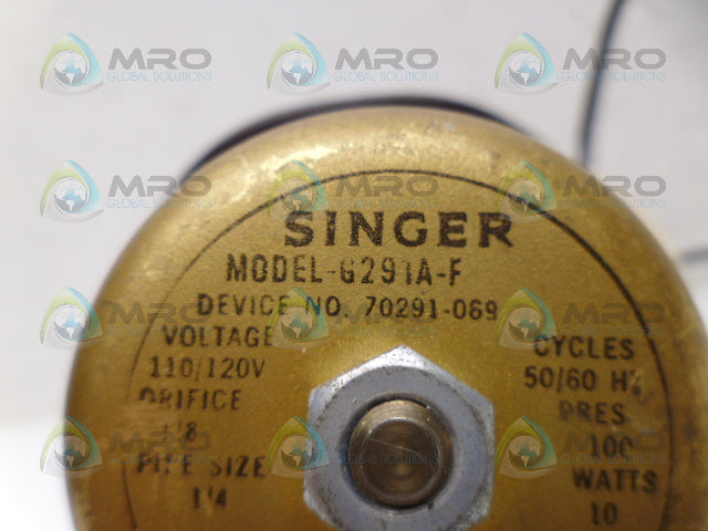 SINGER 6291A-F SOLENOID VALVE *NEW NO BOX*