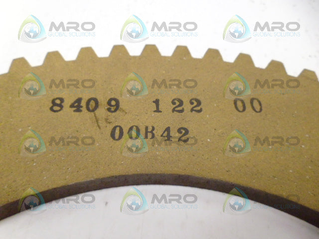 REXNORD STEARNS 8409-122-00 FRICTION DISC *NEW NO BOX*