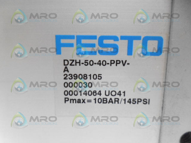 FESTO DZH-50-40-PPV-A FLAT CYLINDER *NEW NO BOX*