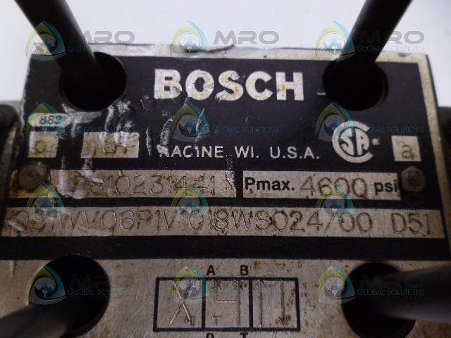 BOSCH 081WV06P1V1018WS024/00D51 VALVE *USED*