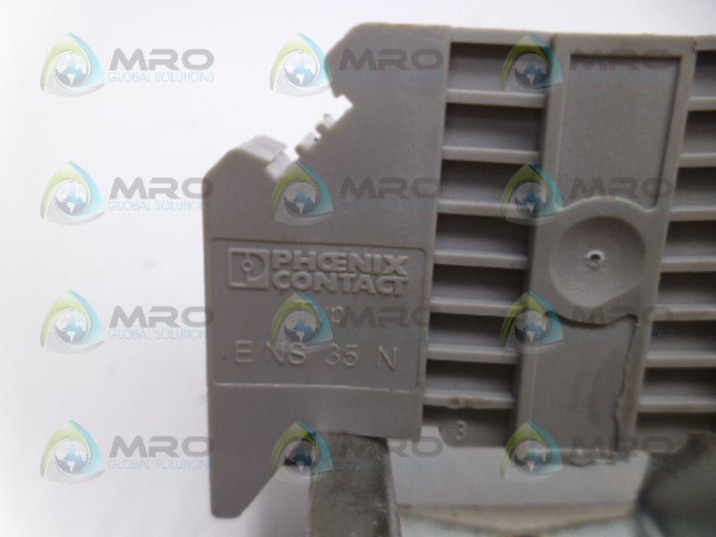 PHOENIX CONTACT E/NS35N TERMINAL END BRACKET UNMP
