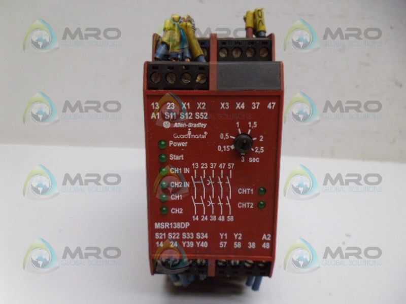 ALLEN BRADLEY 440R-M23143 SER. B GUARD MASTER SAFETY RELAY *USED*