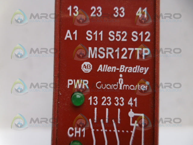 ALLEN BRADLEY MSR127TP GUARD MASTER SAFETY RELAY (AS PICTURED) *USED*