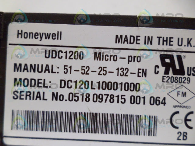 HONEYWELL DC120L10001000 LIMIT CONTROLLER *USED*
