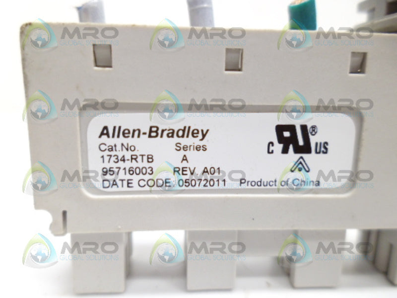 ALLEN BRADLEY 1734-RTB SER. A TERMINAL BLOCK *USED*