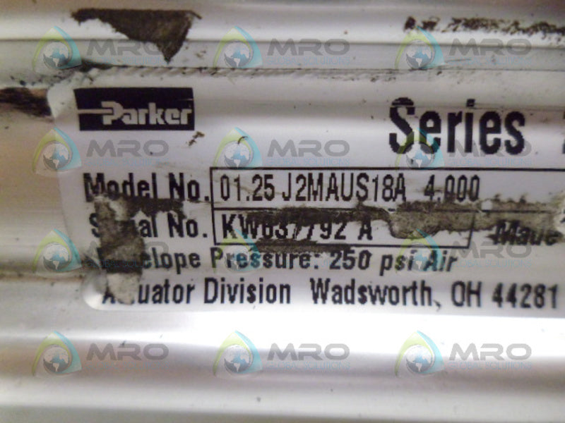 PARKER 01.25J2MAUS18A4.000 CYLINDER UNMP