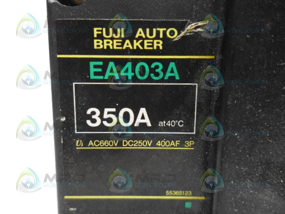FUJI EA403A CIRCUIT BREAKER 350A *USED*