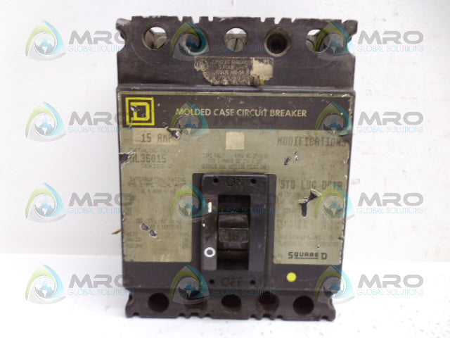 SQUARE D FHL36015 CIRCUIT BREAKER *USED*