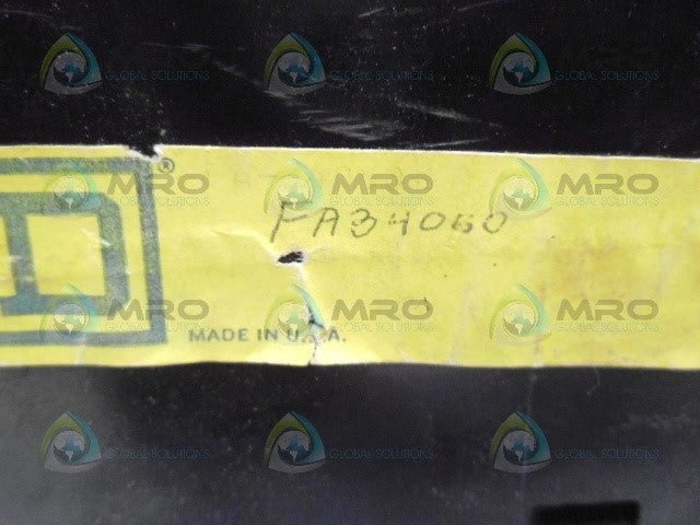 SQUARE D FA34050 CIRCUIT BREAKER *USED*