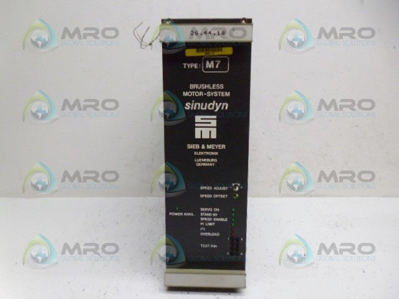 SIEB & MEYER M7 26.44.18 MOTOR-SYSTEM  UNMP