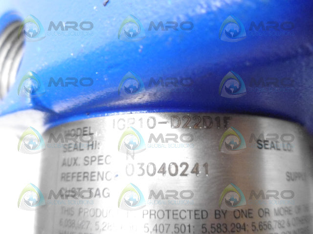 FOXBORO IGP10-D22D1F PRESSURE TRANSDUCER *USED*
