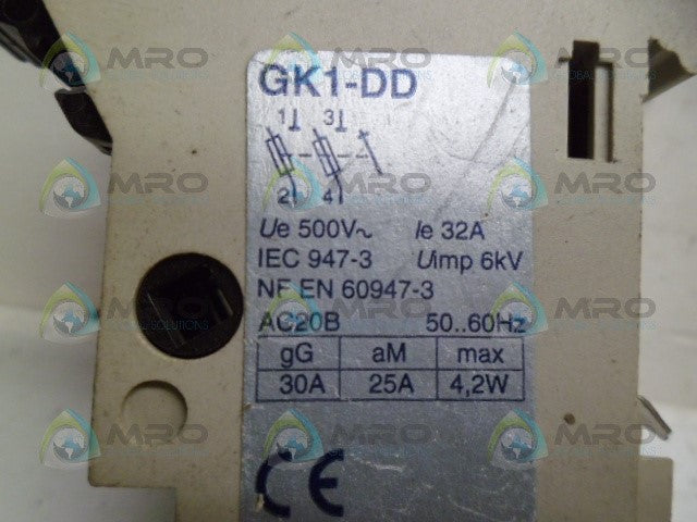 TELEMECANIQUE GK1-DD FUSEHOLDER *USED*