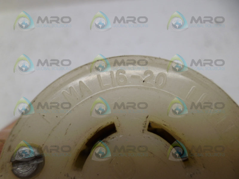 LEVITON L16-20 RECEPTACLE *USED*