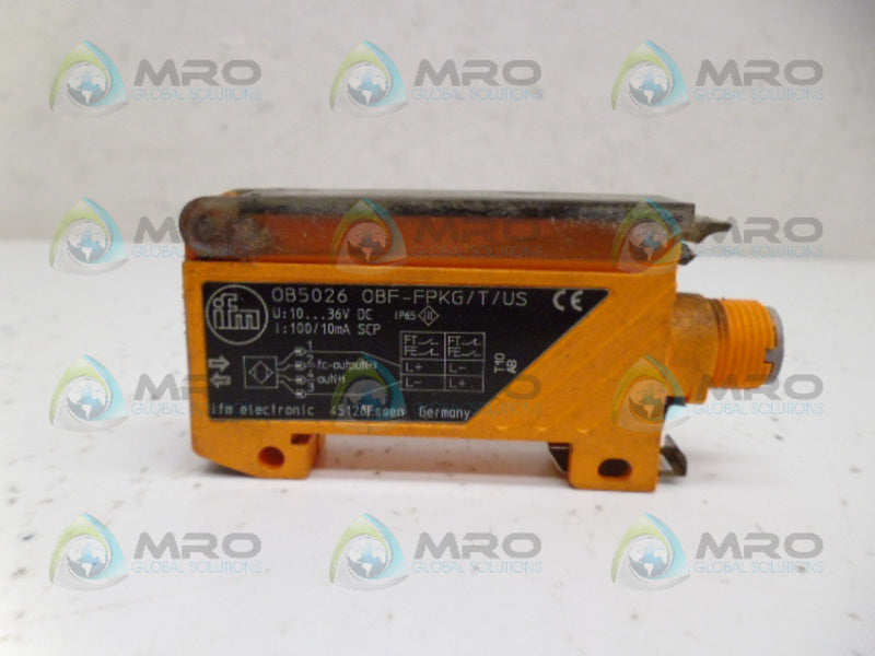 IFM EFECTOR OB5026 SENSOR OBF-FPKG/T/US UNMP