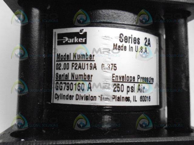 PARKER 02.00F2AU19A0.375 CYLINDER *USED*