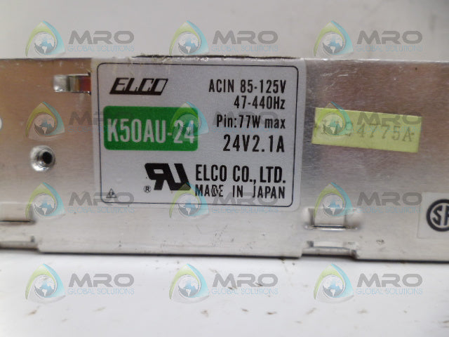 ELCO K50AU-24 POWER SUPPLY *USED*