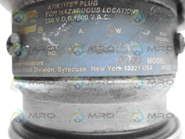 CROUSE-HINDS APJ3375 PLUG *USED*
