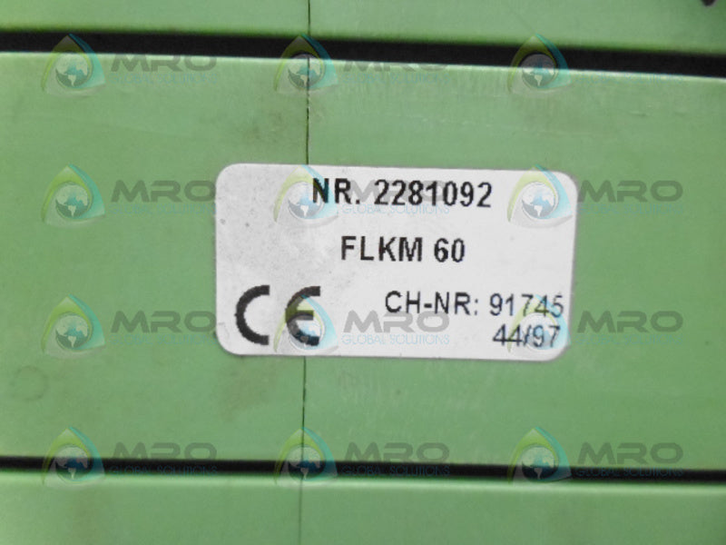 PHOENIX CONTACT FLKM60 INTERFACE MODULE UNMP
