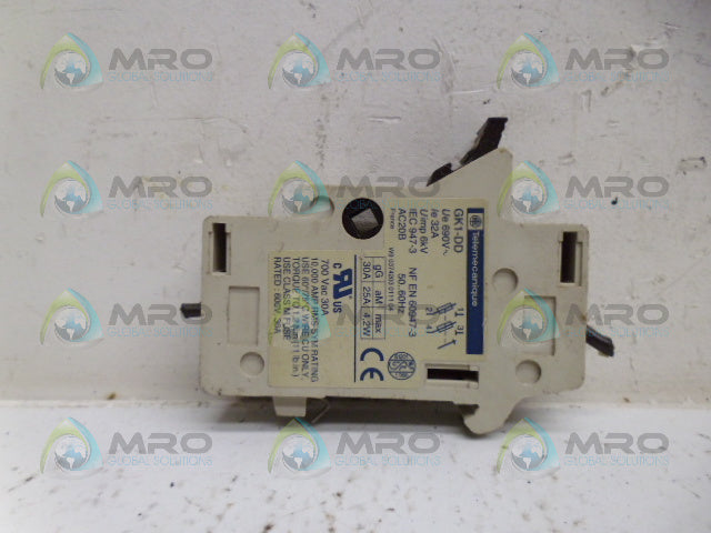 TELEMECANIQUE GK1-DD FUSE HOLDER *USED*