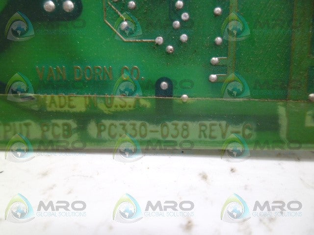 VAN DORN PC330-038 OUTPUT BOARD *USED*