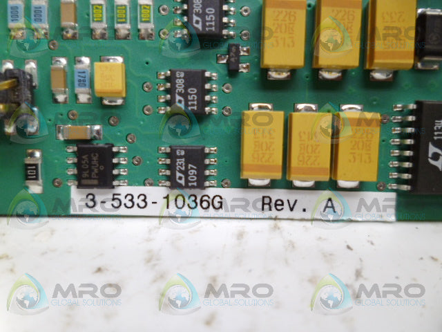 ADVANTAGE ELECTRONICS 3-533-1036G PC BOARD *USED*