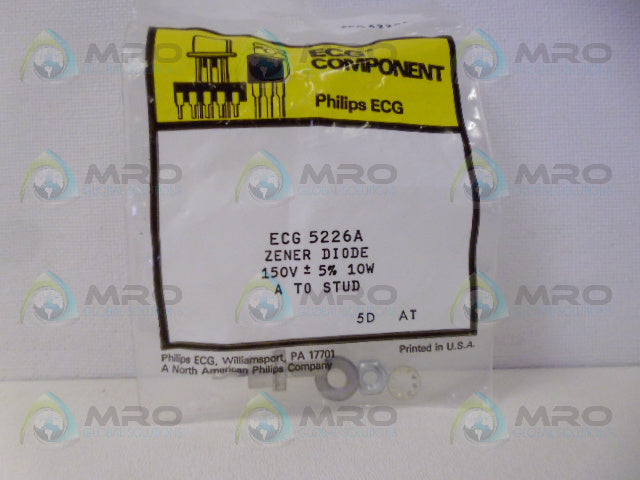 PHILIPS ECG 5226A ZENER DIODE *NEW IN ORIGINAL PACKAGE*
