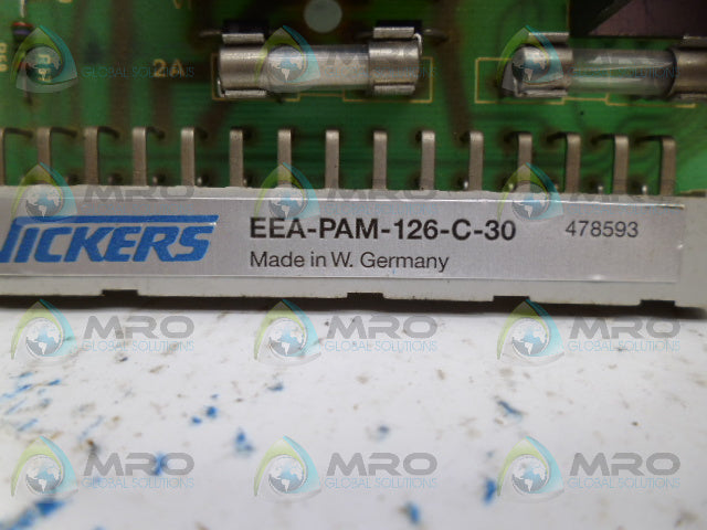 VICKERS EEA-PAM-126-C-30 AMPLIFIER CARD *USED*