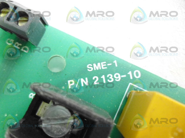 MCC ELECTRONICS 2061-1 2139-10 CONTROL BOARD *USED*