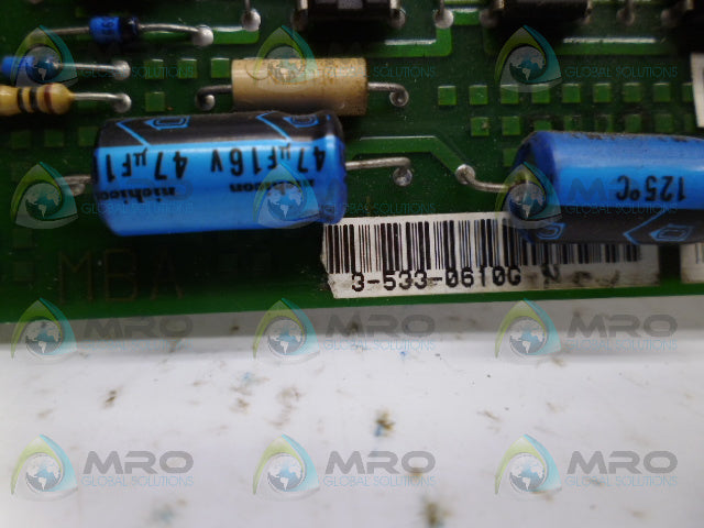 ADVANTAGE ELECTRONICS 3-533-0610G PC BOARD *USED*