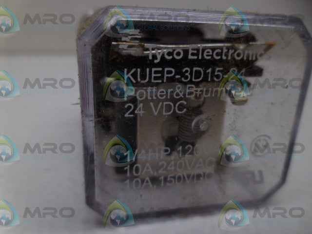 POTTER & BRUMFIELD KUEP-3D15-24 RELAY 24VDC *USED*