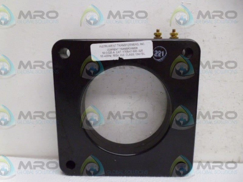 INSTRUMENT TRANSFORMERS 170SHT-500-.025 CURRENT TRANSFORMER *USED*