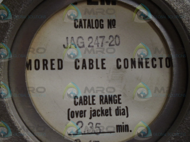 PLM ADALET JAG247-20 CONDUIT FITTING *USED*