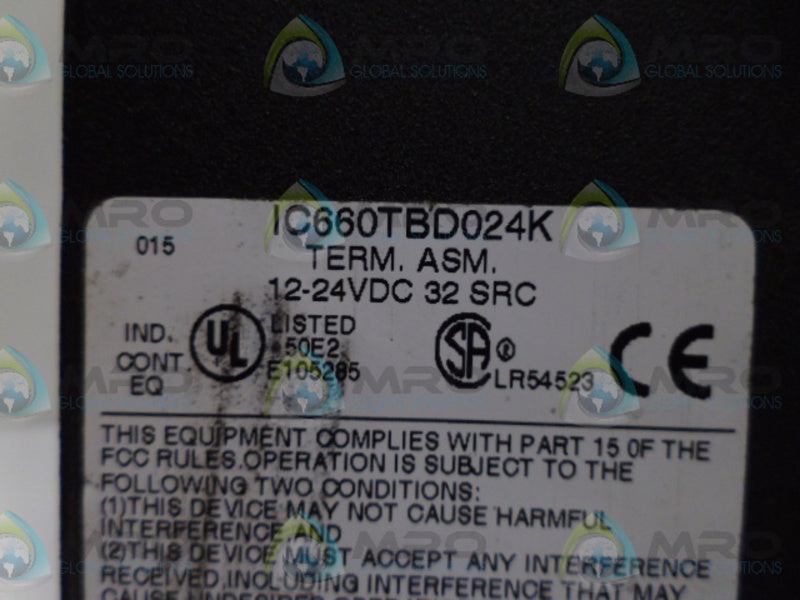 GE FANUC IC660TBD024K I/O MODULE *USED*