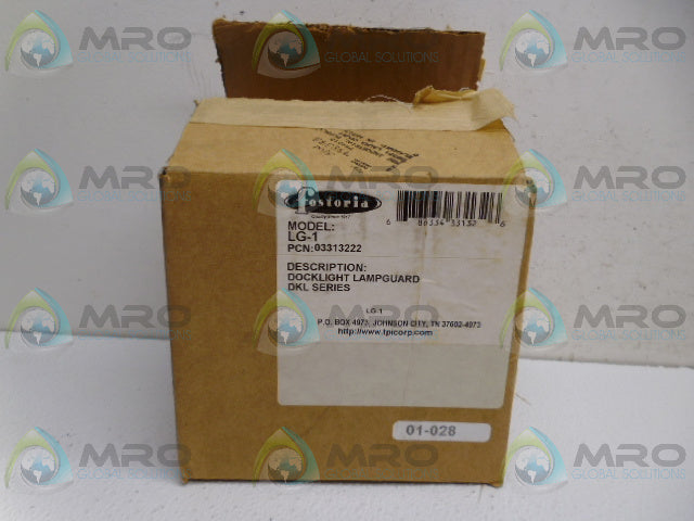 FOSTORIA LG-1 DOCKLIGHT LAMPGUARD *NEW IN BOX*