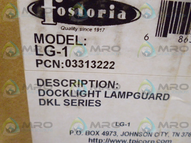 FOSTORIA LG-1 DOCKLIGHT LAMPGUARD *NEW IN BOX*