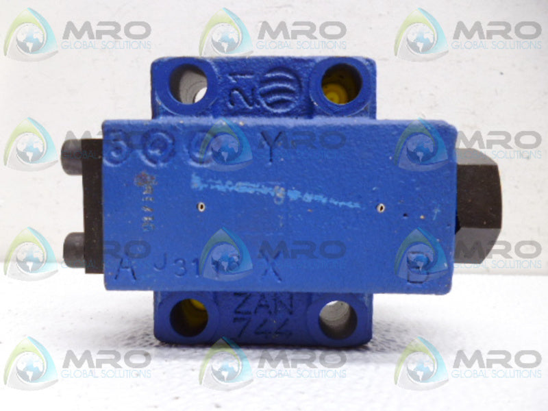 INDUSTRIAL MRO J3116 ZAN744 VALVE *NEW NO BOX*
