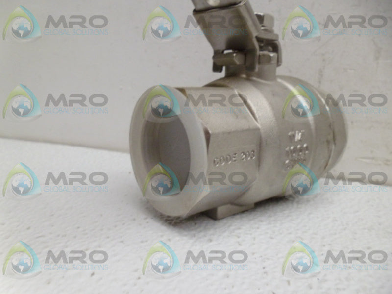 SHARPE SC8707 CODE 203 50M76 BALL VALVE *NEW NO BOX*