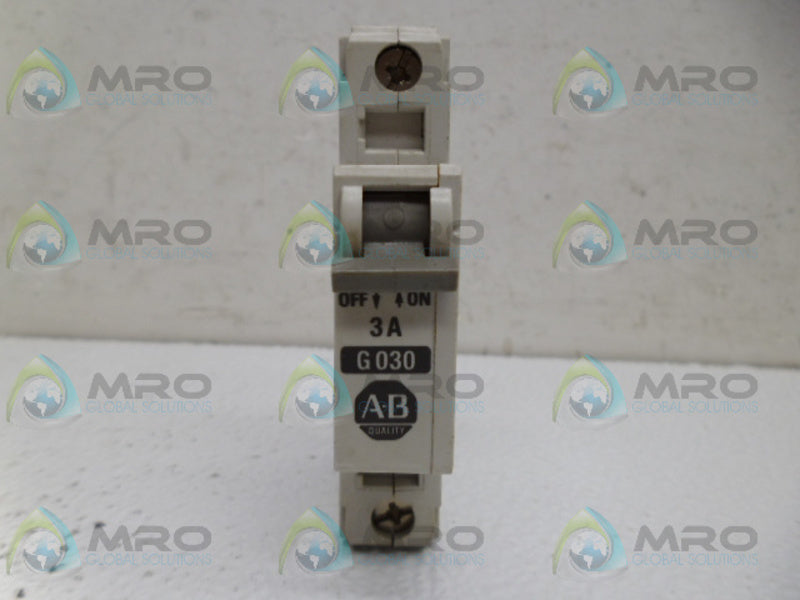 ALLEN BRADLEY 1492-CB1G030 SER. B CIRCUIT BREAKER 3A *NEW NO BOX*