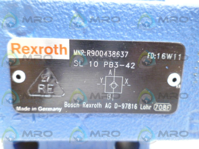 REXROTH R900438637 SL-10-PB3-42 CHECK VALVE *NEW NO BOX*