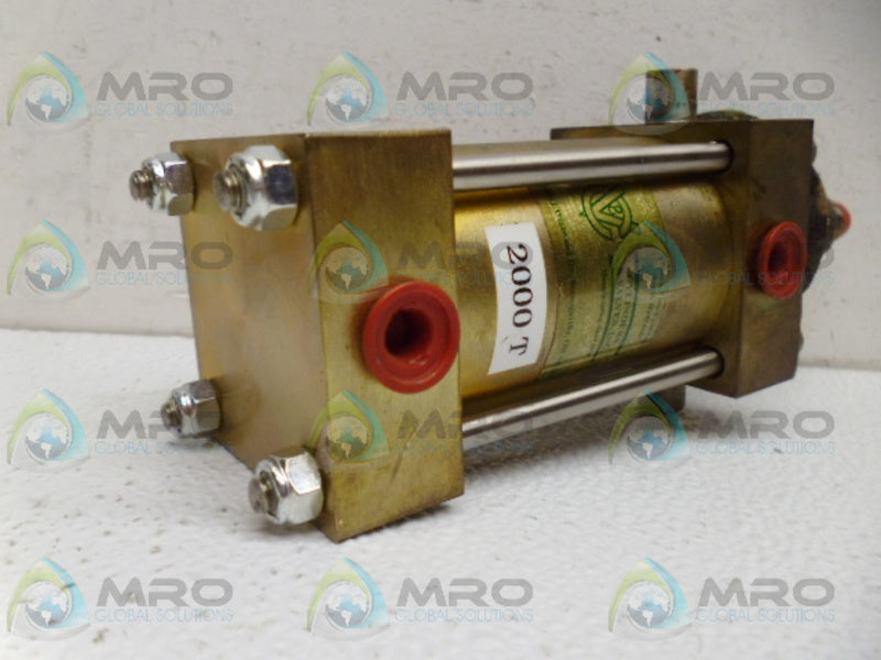 CYLINDER AND VALVE INC 2000T CYLINDER *NEW NO BOX*