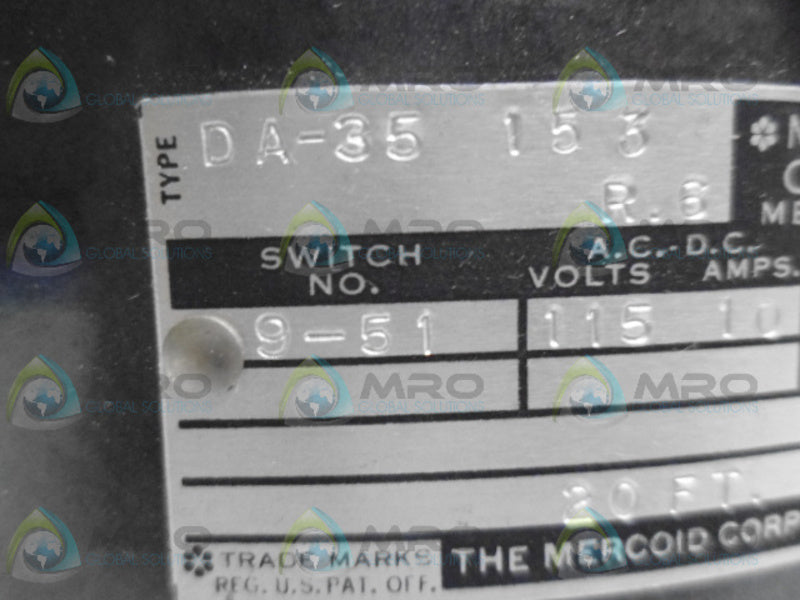 MERCOID DA-35 TEMPERATURE CONTROL *NEW NO BOX*