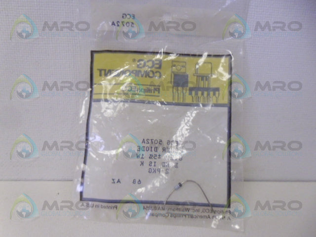 PHILIPS ECG 5072A ZENER DIODE *NEW IN ORIGINAL PACKAGE*