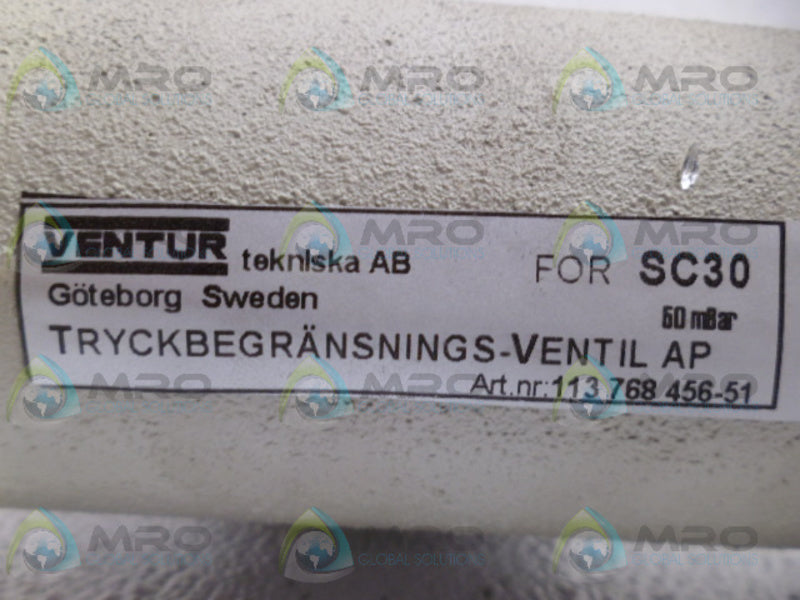 VENTUR 113768456-51 VALVE *NEW NO BOX*