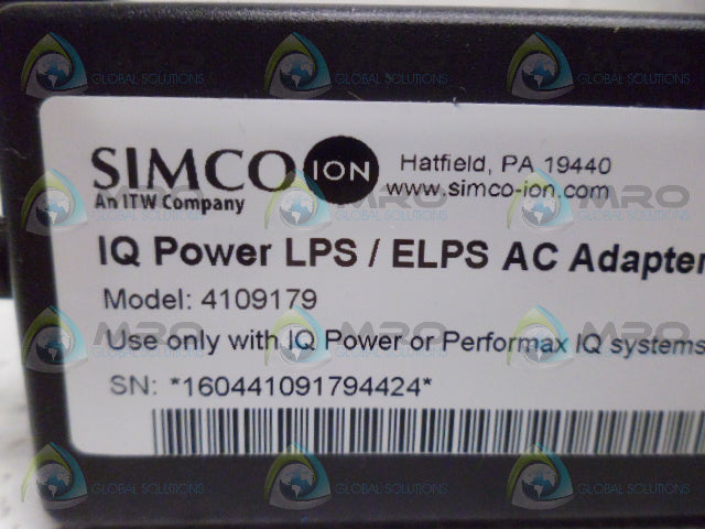 SIMCO 4109179 AC ADAPTER *NEW NO BOX*