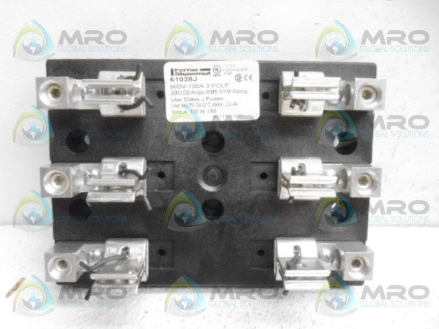 FERRAZ SHAWMUT 61038J FUSE HOLDER *USED*